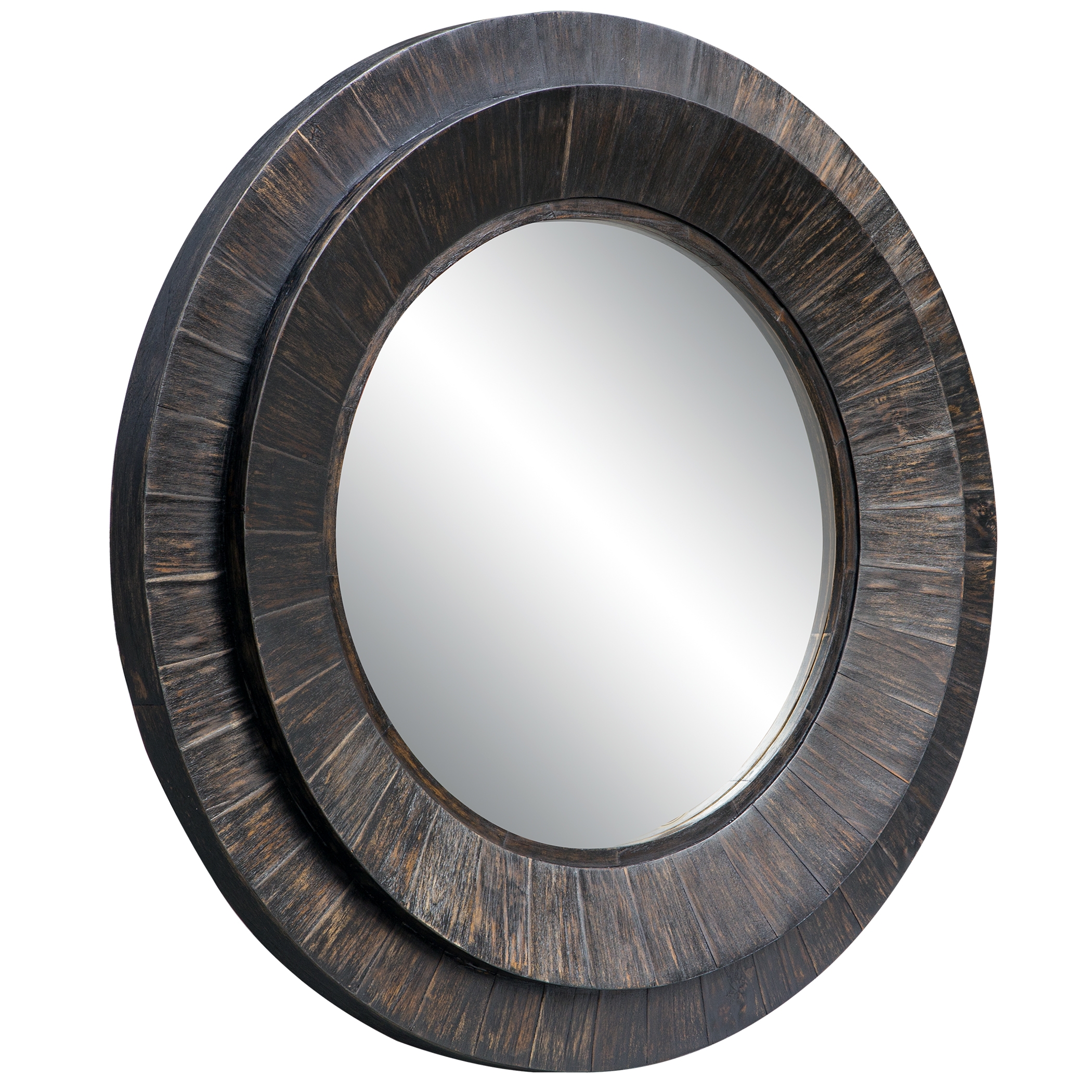 Corral Round Wood Mirror - Image 1