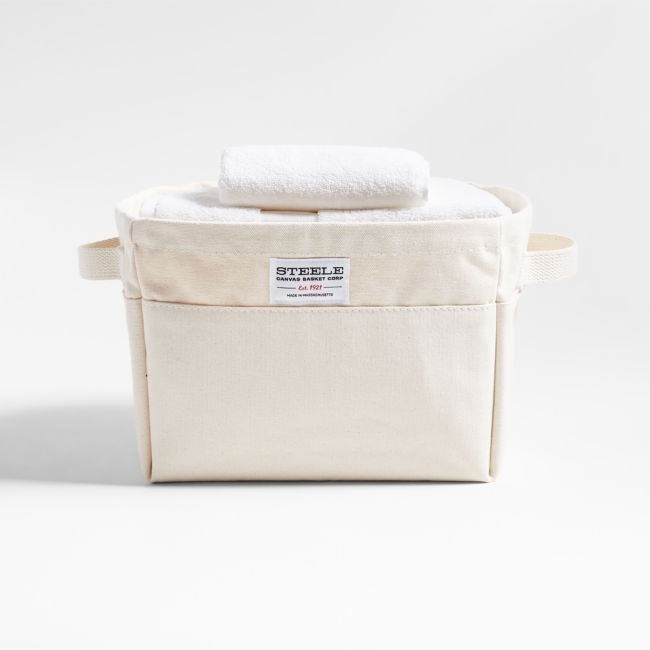 Steele ® Small Canvas Storage and Laundry Basket - Image 0