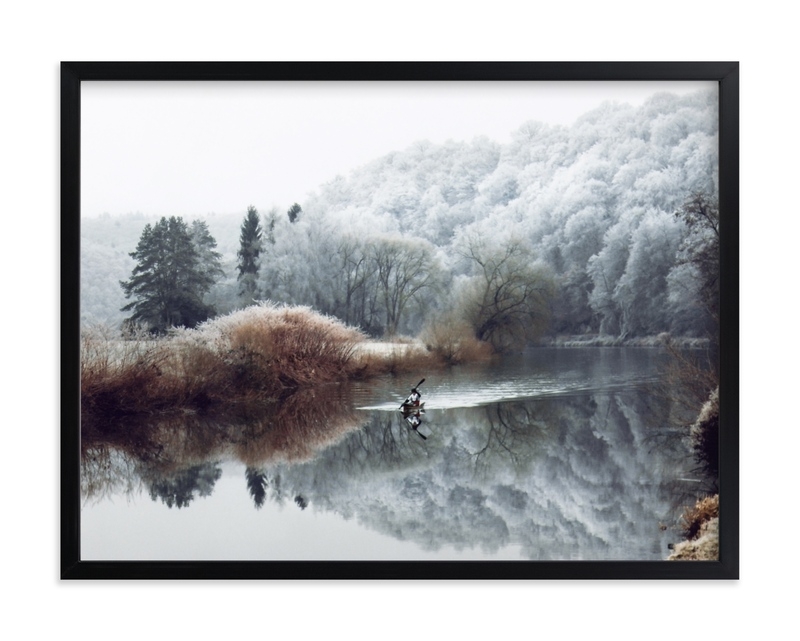 Winter Kayak Limited Edition Art Print - Image 0