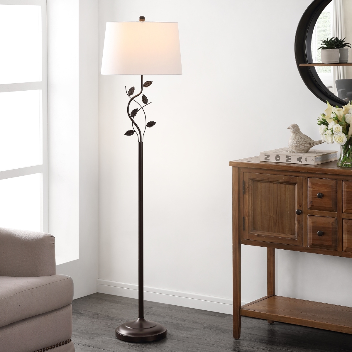 Rudy 61.5" Floor Lamp - Oil Rub Bronze - Image 3