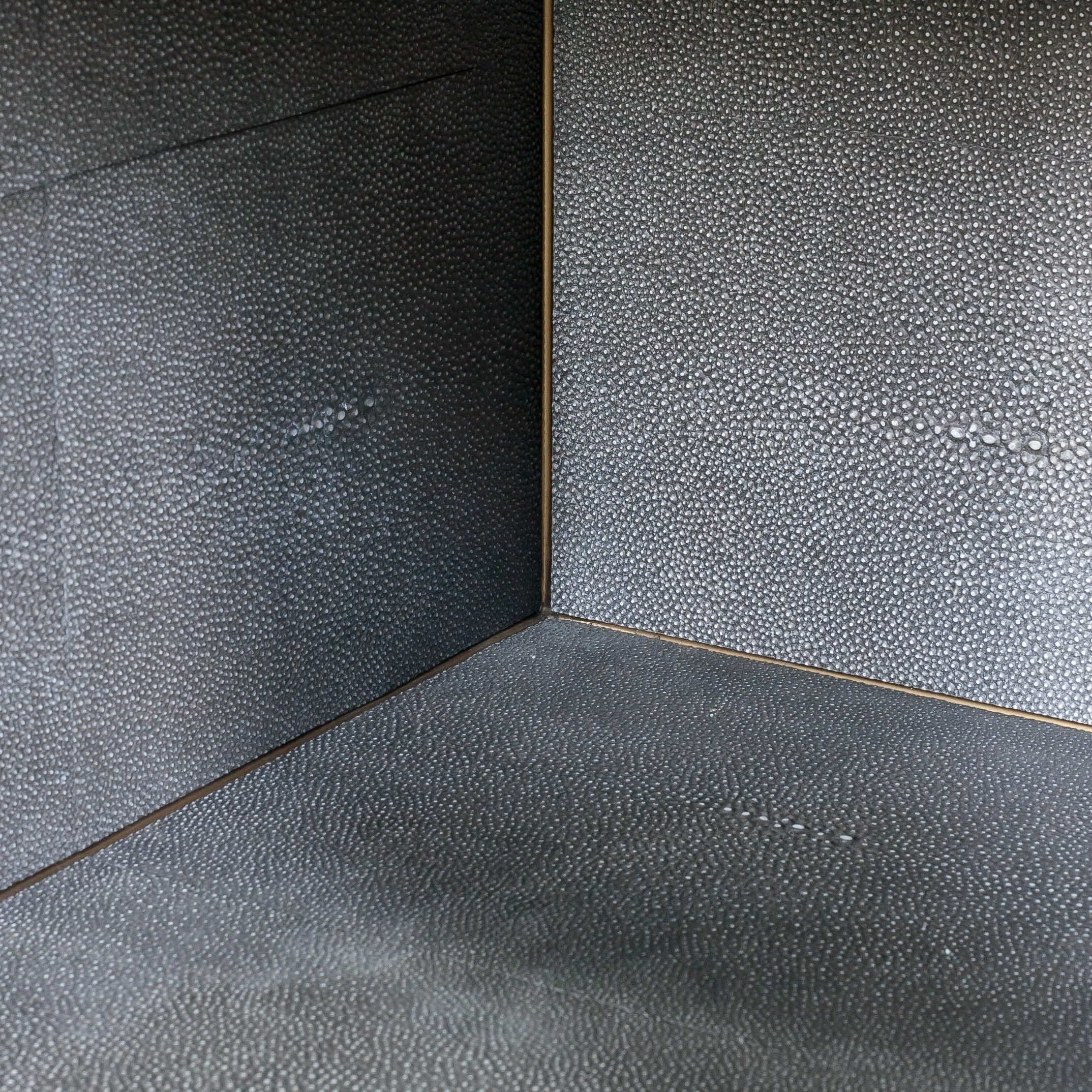Shagreen Bedside Table-Grey Shagreen - Image 8