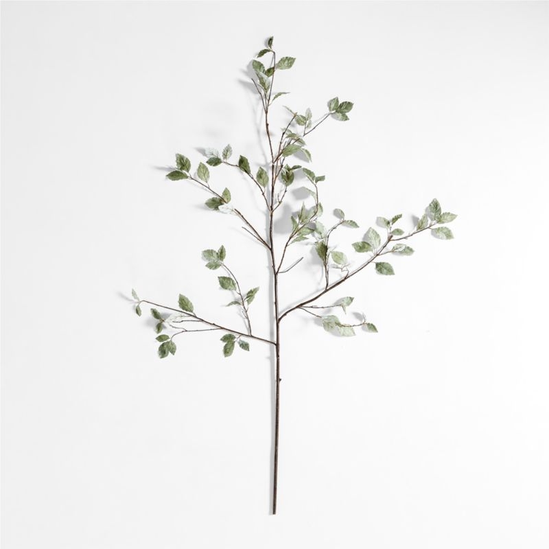 Faux Sage Green Leaf Branch 66" - Image 1