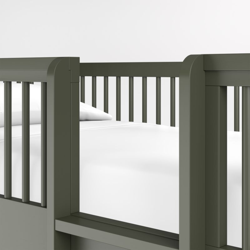Hampshire Olive Green Wood Kids Twin Bunk Bed - Image 2
