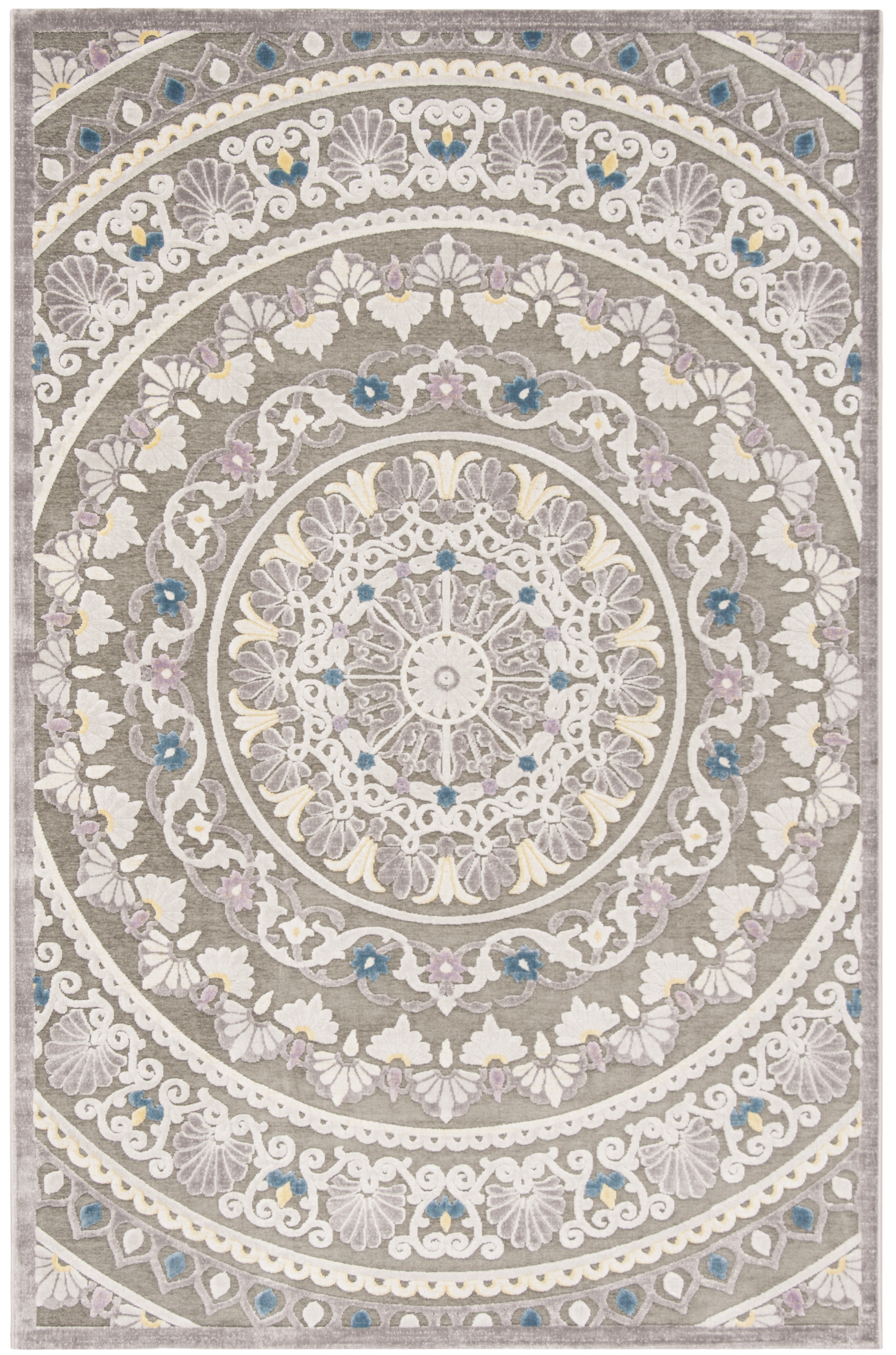 Arlo Home Woven Area Rug, PAR644B, Grey/Light Grey,  5' 1" X 7' 6" - Image 0