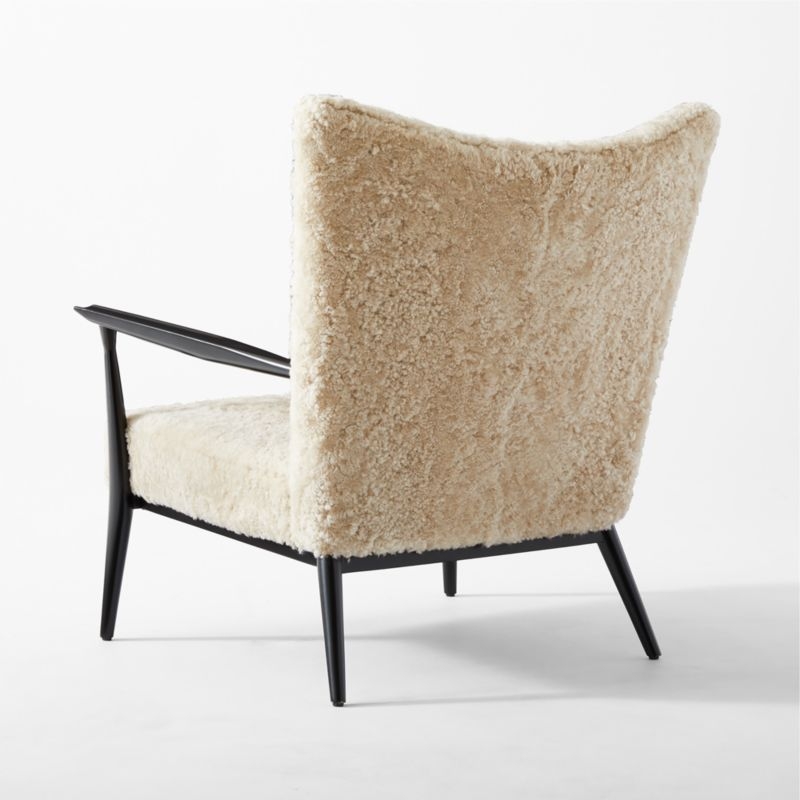 Pull-Up Shearling Lounge Chair Model 1321 - Image 2