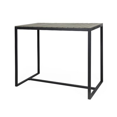 Outdoor Modern Industrial Iron Bar Table - Image 0
