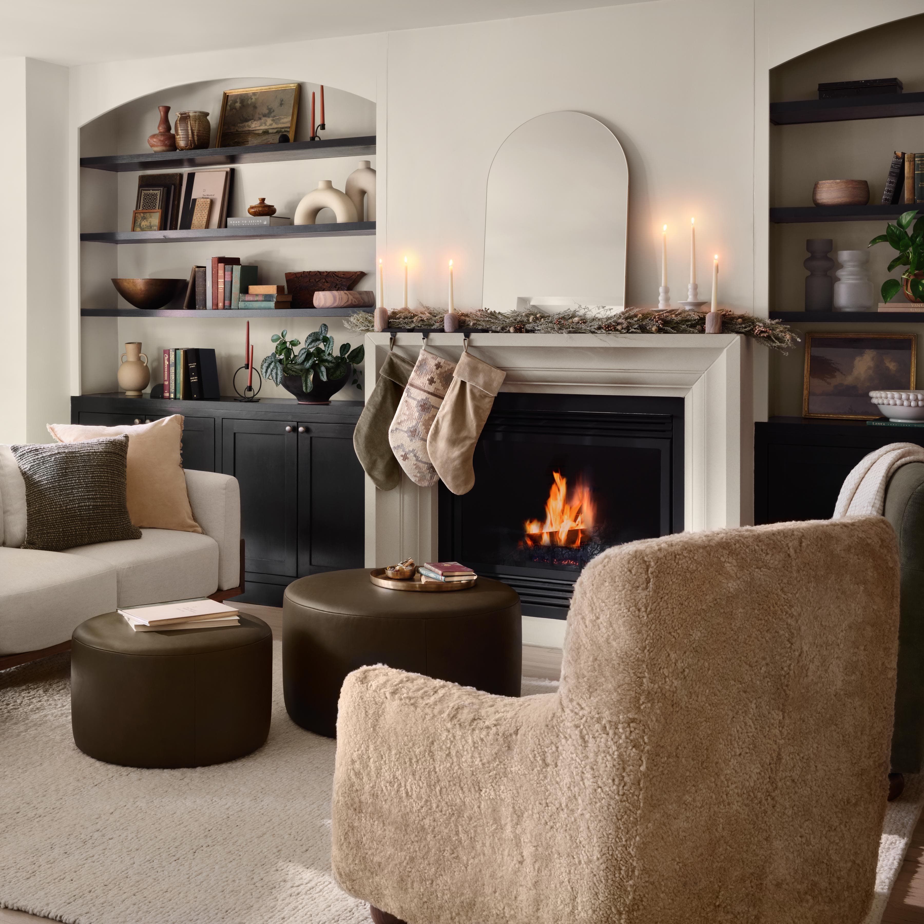 The Citizenry Vale Shearling Armchair | Cream - Image 3