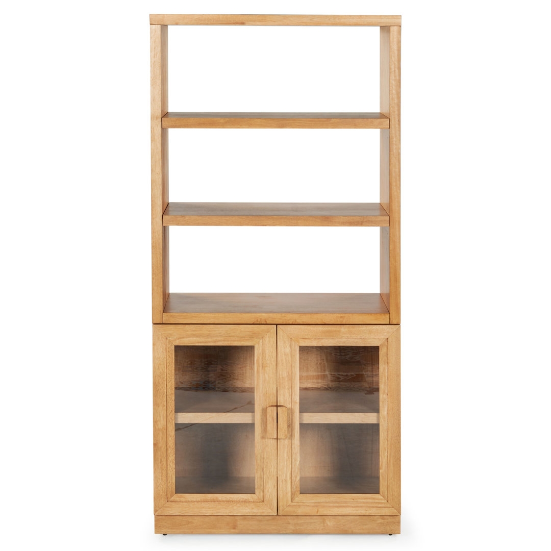 Safavieh Couture Roades Glass Cabinet Bookcase - Image 0