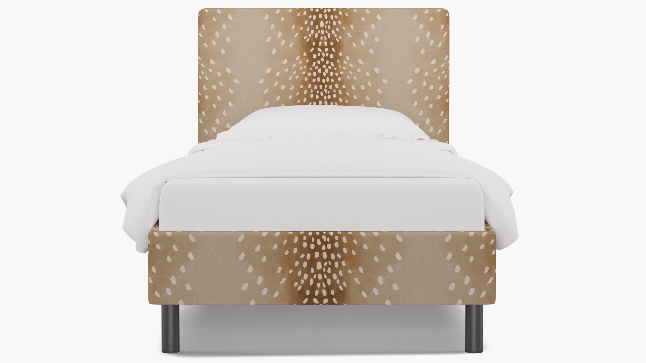 Tailored Platform Bed, Fawn, Twin - Image 0