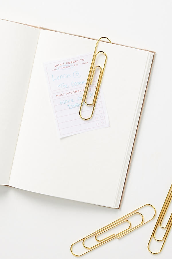 Giant Paper Clips, Set of 3 By Anthropologie in Gold - Image 0