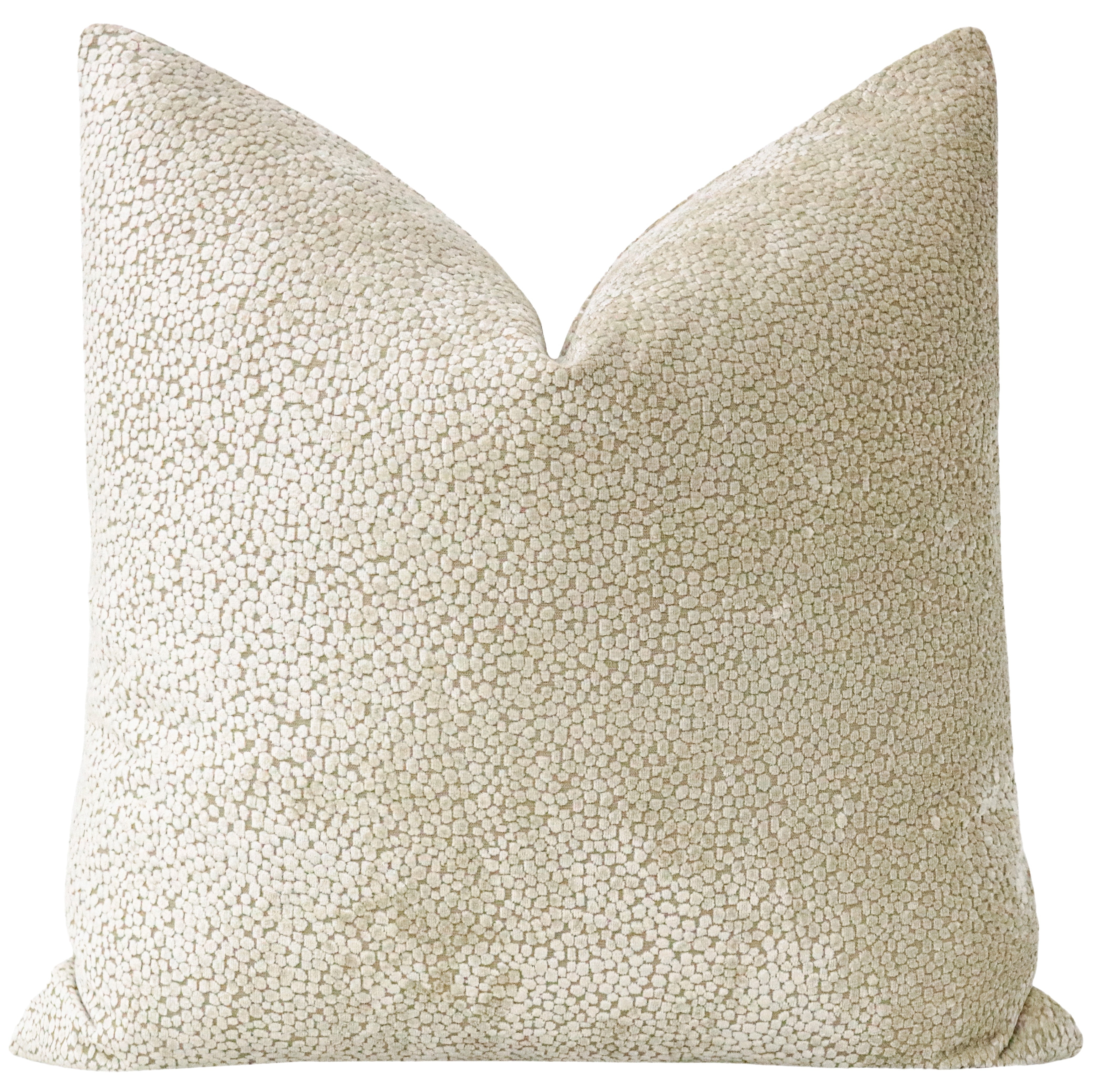 COSMO CUT VELVET // CASHMERE - 20" X 26" STANDARD SHAM - Image 0