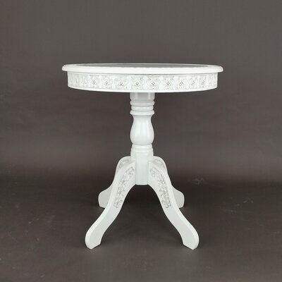 Floral Carved Round Table - Image 0