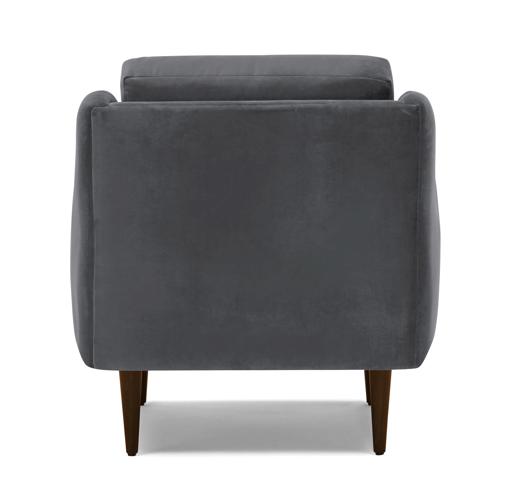 Gray Bell Mid Century Modern Chair - Essence Ash - Mocha - Image 4