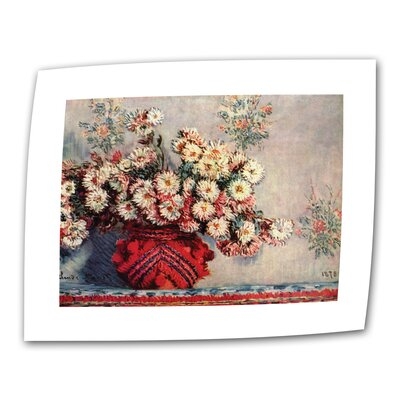 'Red Vase' by Claude Monet Painting Print on Rolled Canvas - Image 0