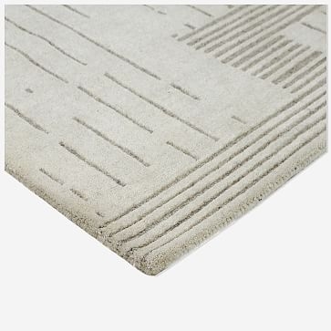Painted Mixed Stripes Rug, 10x14, Alabaster - Image 2