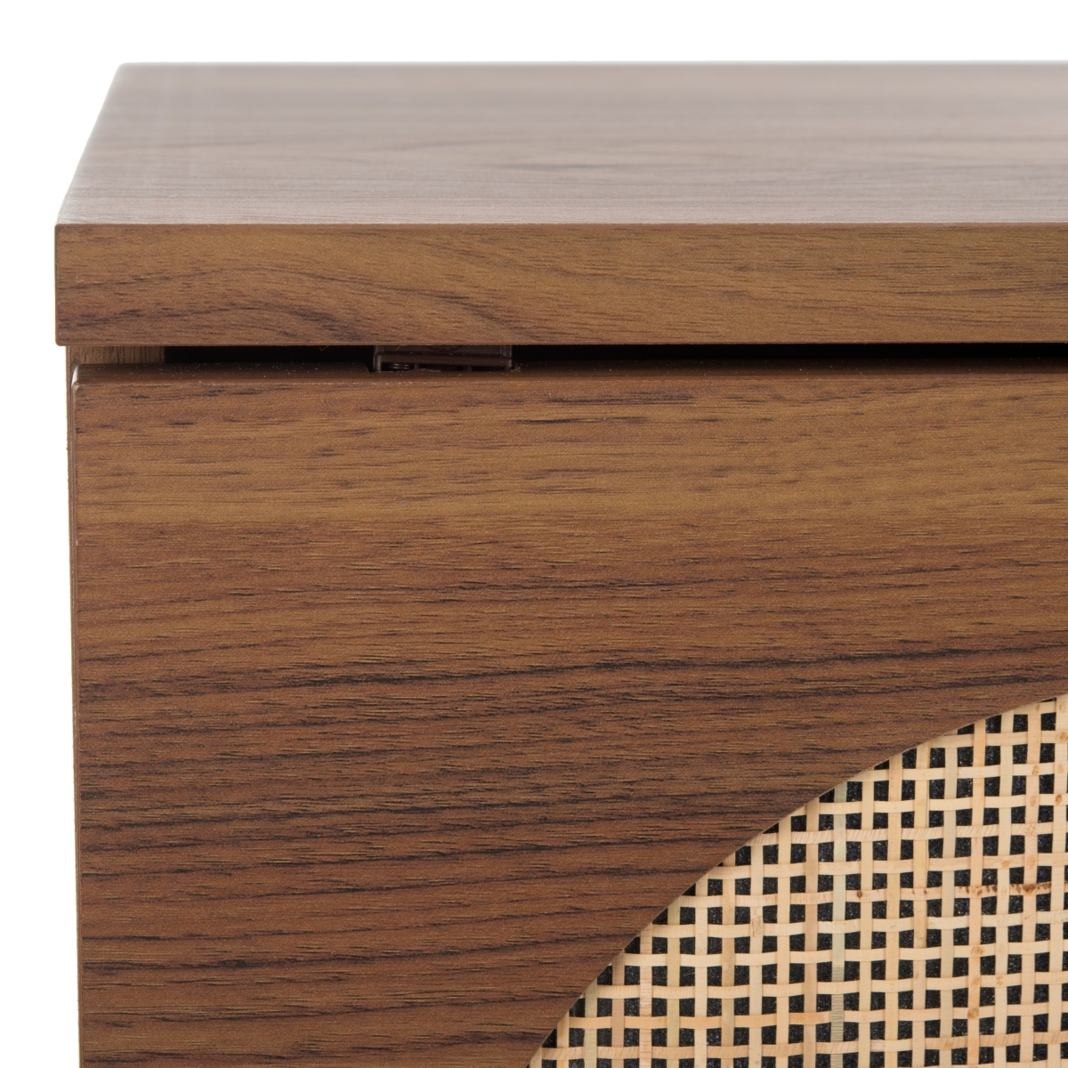 Claude 1 Door 2 Shelf Media Stand - Walnut / Natural - Safavieh - Image 2