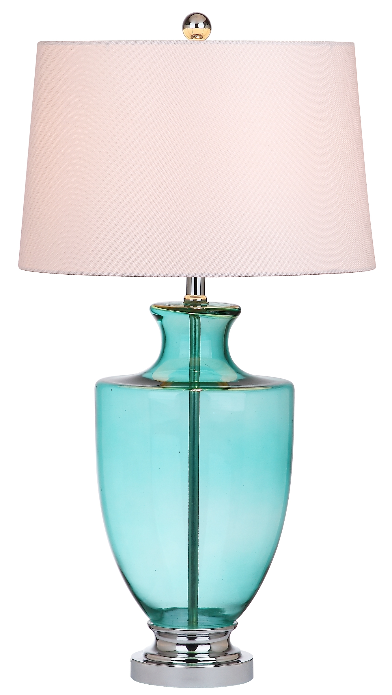 Desiree 30-Inch H Glass Table Lamp - Green - Safavieh - Image 2