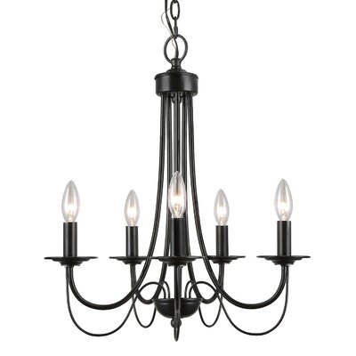 Ohanesian 5 - Light Candle Style Classic Chandelier - Image 0