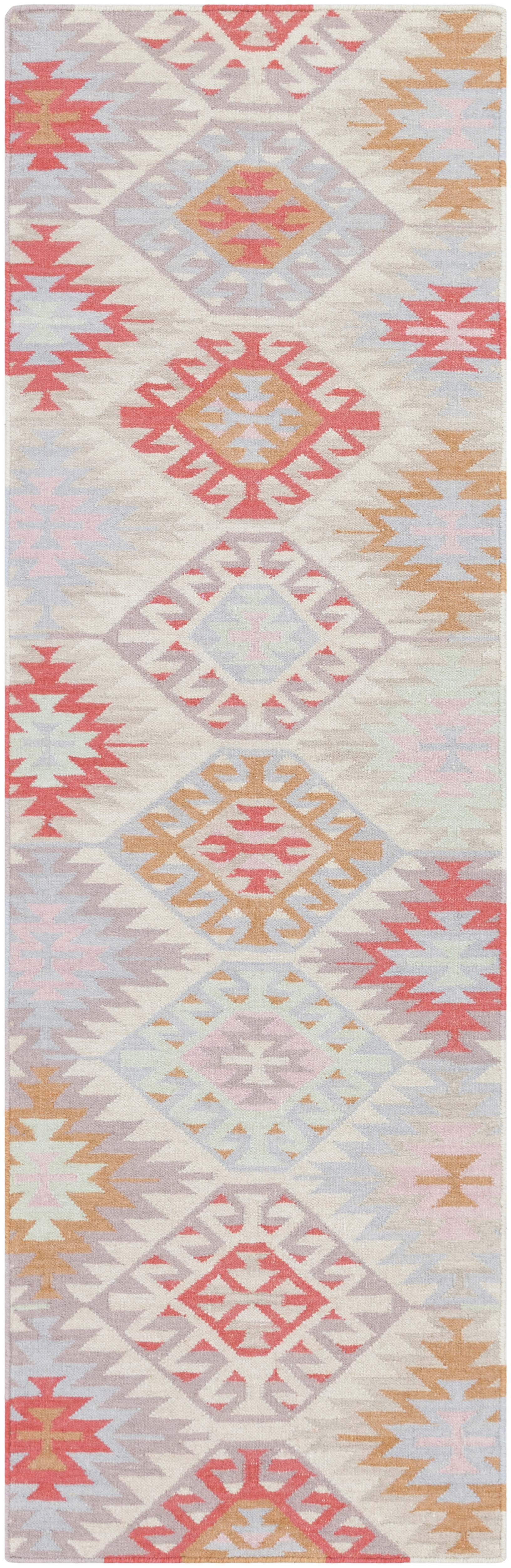Frontier Beige Indoor 2'6" x 8' Handmade Rug - Image 0