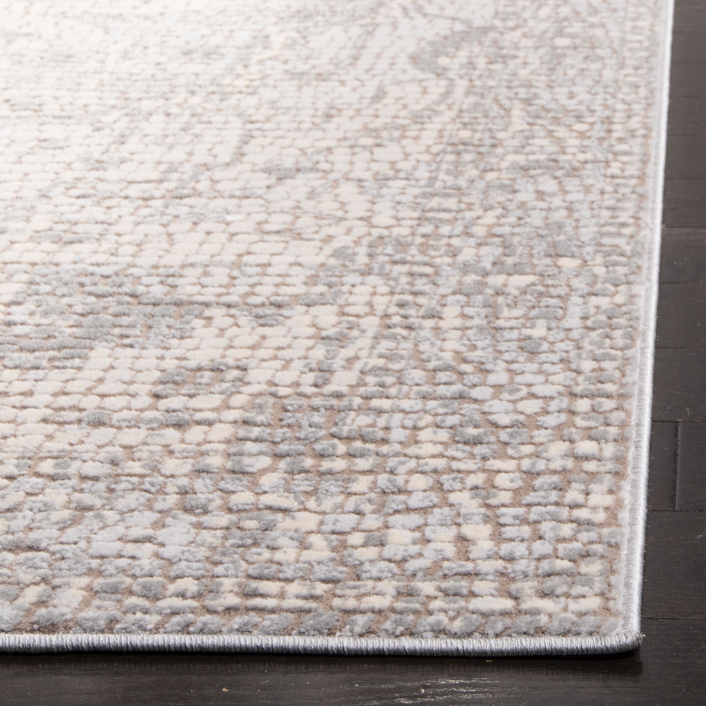 Arlo Home Woven Area Rug, MAR412G, Silver/Ivory,  4' X 6' - Image 2