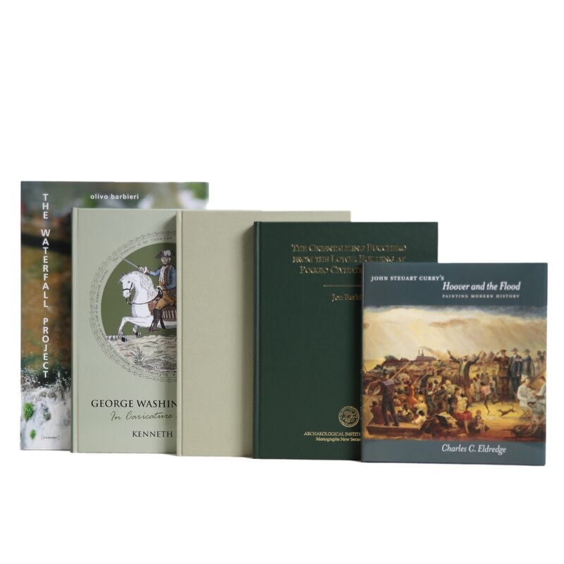 5 Piece Boxwood Authentic Decorative Book Set, Green - Image 1