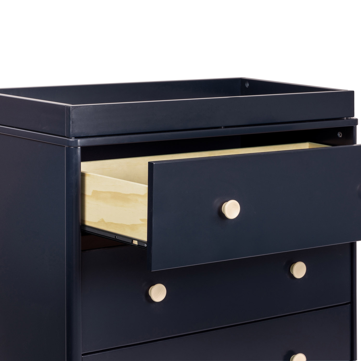 Babyletto Lolly Modern Classic Navy Blue Changing Station Dresser - Image 3