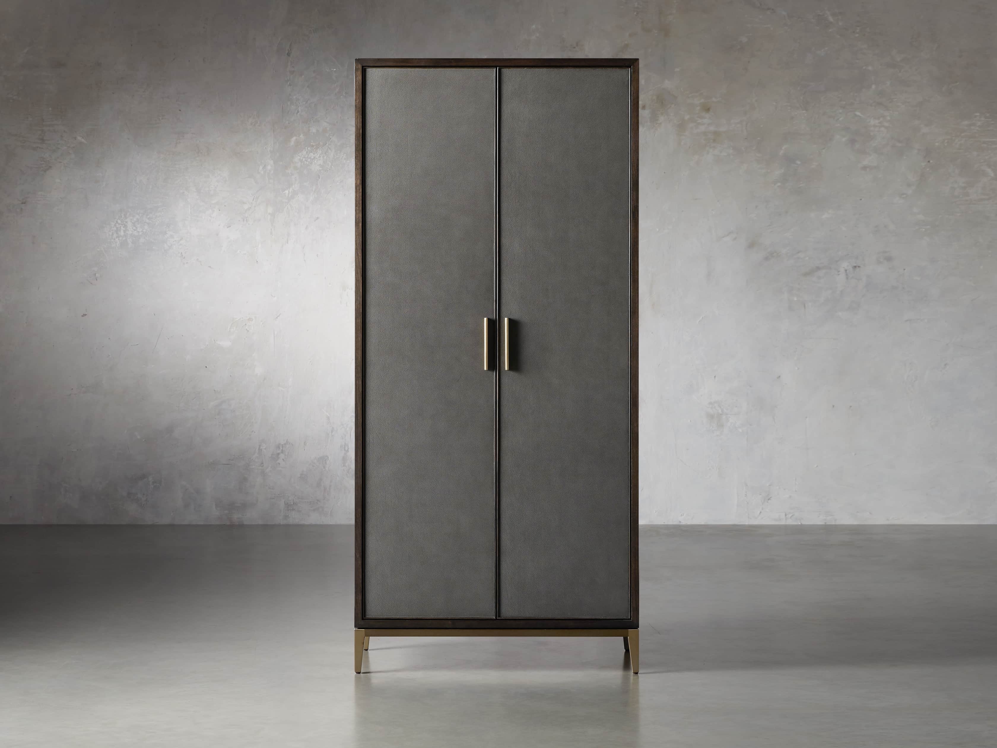 Malone Cabinet in Shagreen Gray  Sparrow - Image 0