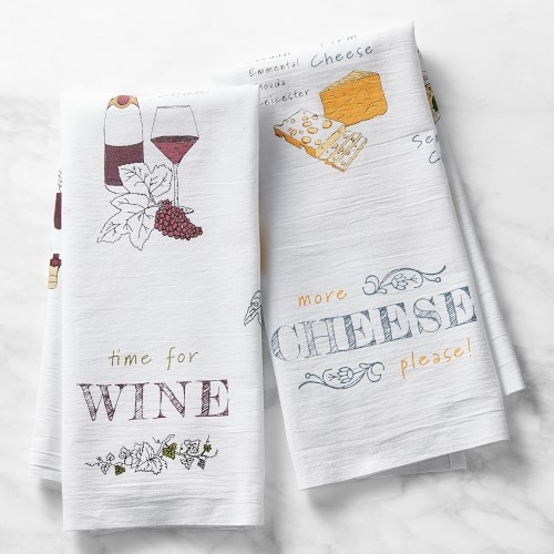 Flour Sack Towels, 20" X 30", Set of 2, Cheese - Image 0