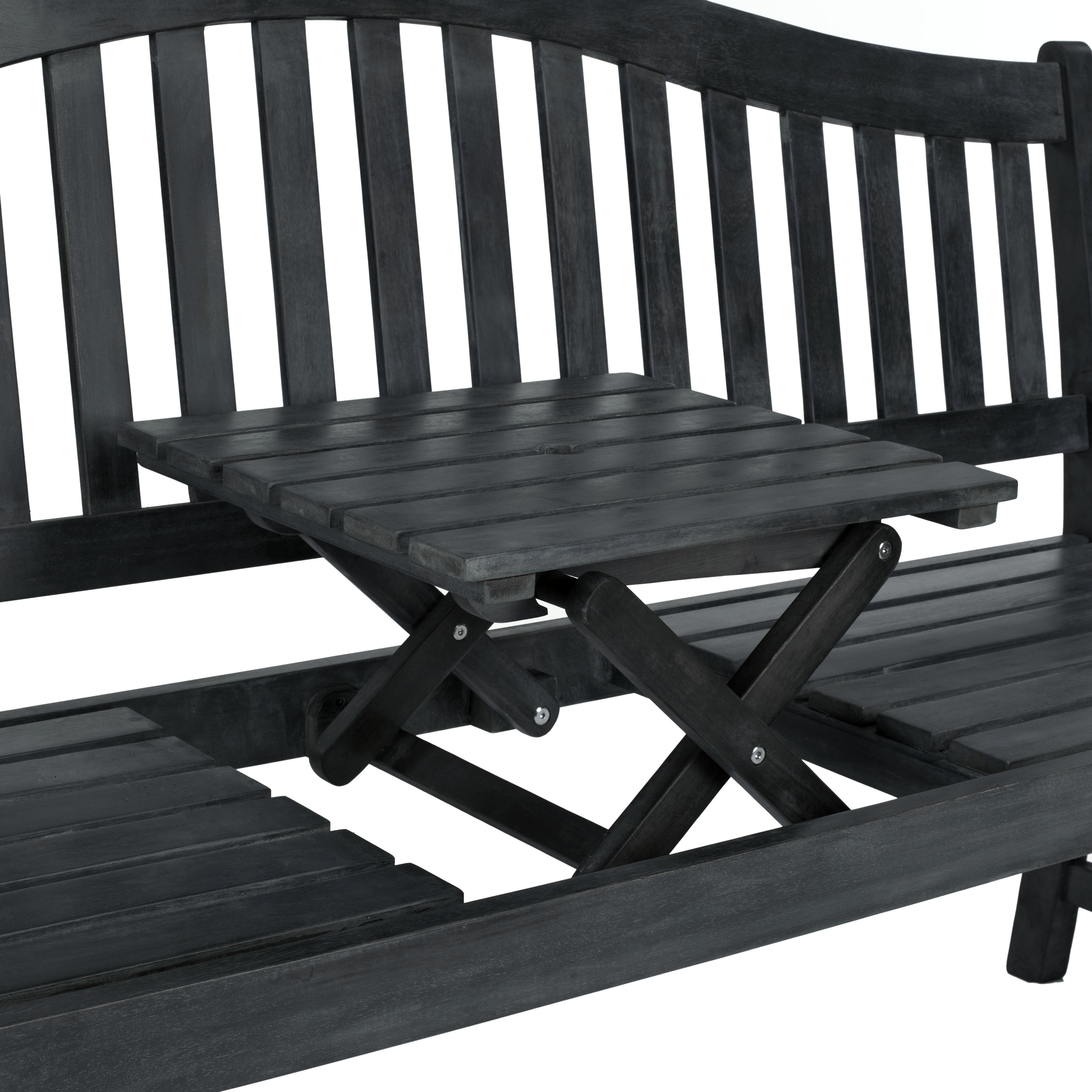 Mischa Bench - Dark Slate Grey - Safavieh - Image 3