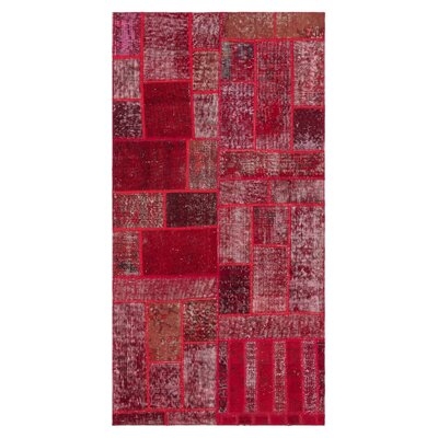 One-of-a-Kind Hand-Knotted 1960s Red 2'9" x 5' Area Rug - Image 0