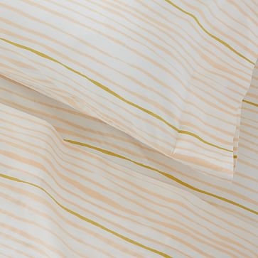 Organic Multi Stripe Sheets, Standard Pillowcase, Pink, WE Kids - Image 2