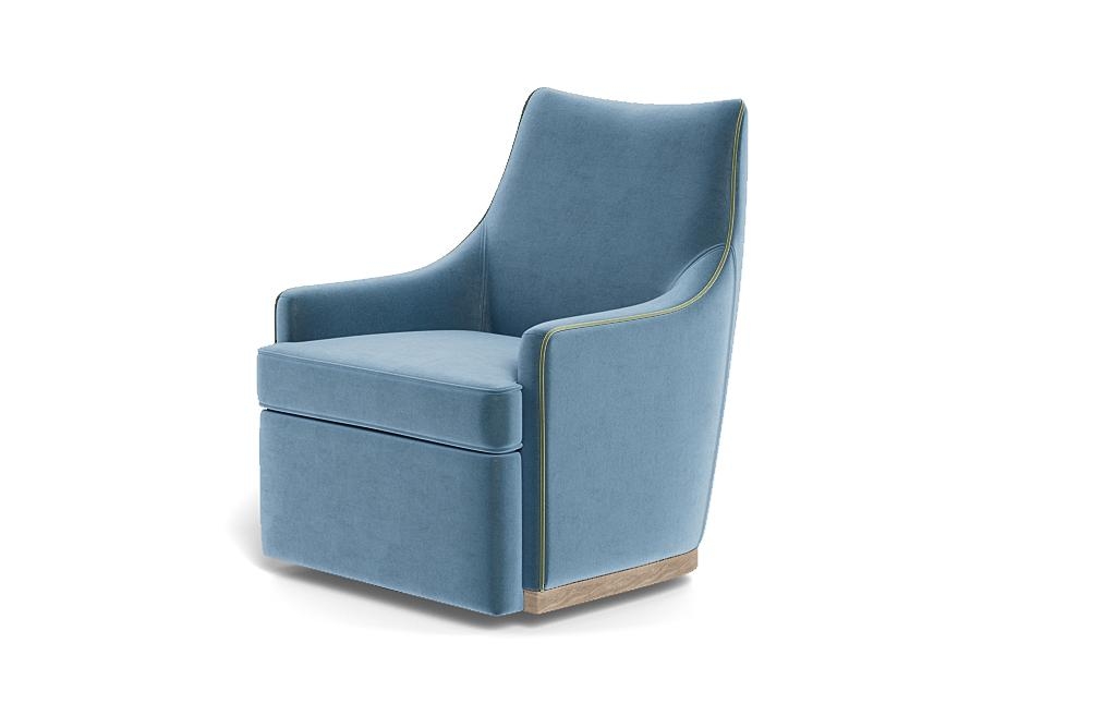 Kingsley Swivel Chair with Contrast Piping - Image 2