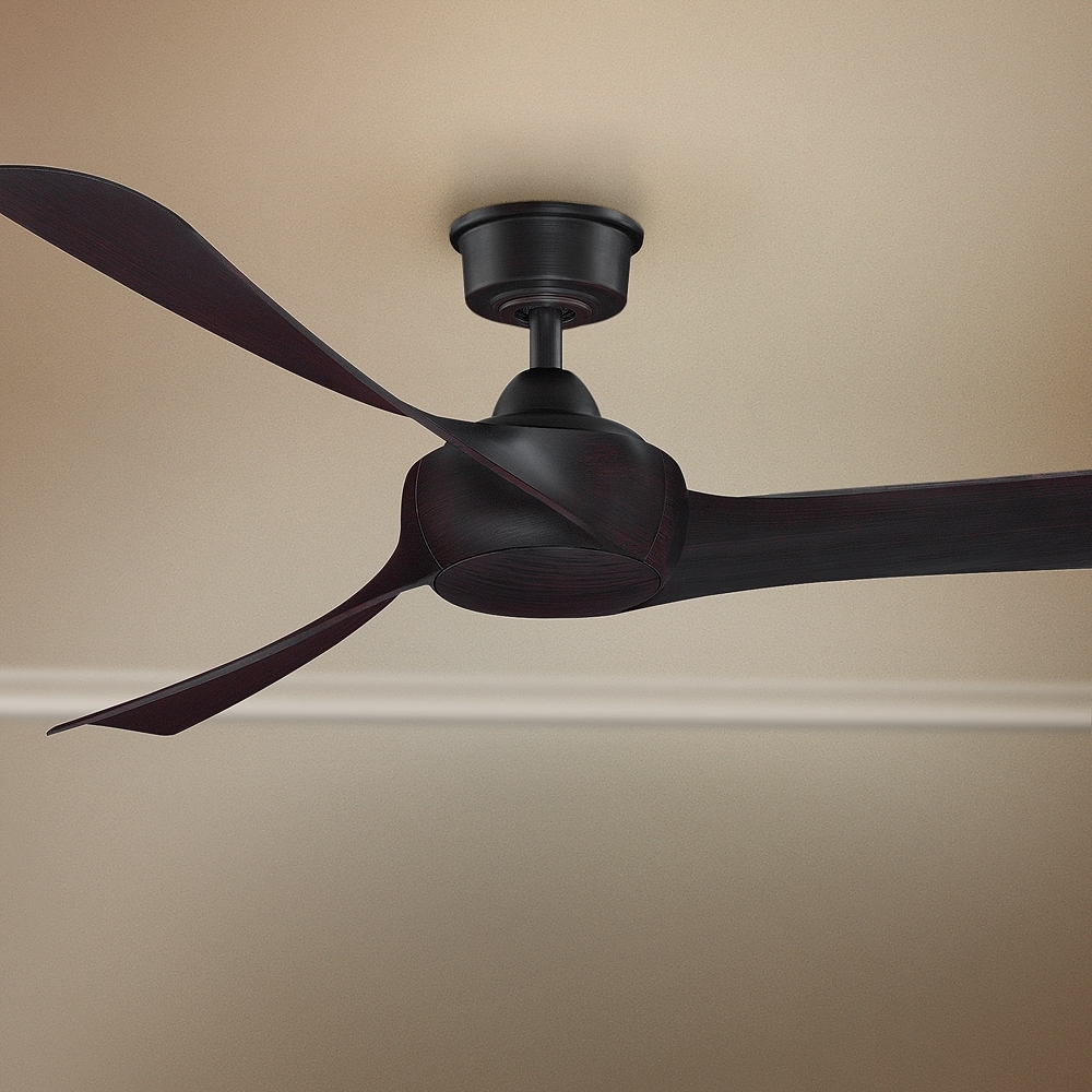 60" Fanimation Wrap Dark Bronze Damp Ceiling Fan - Style # 79V70 - Image 0