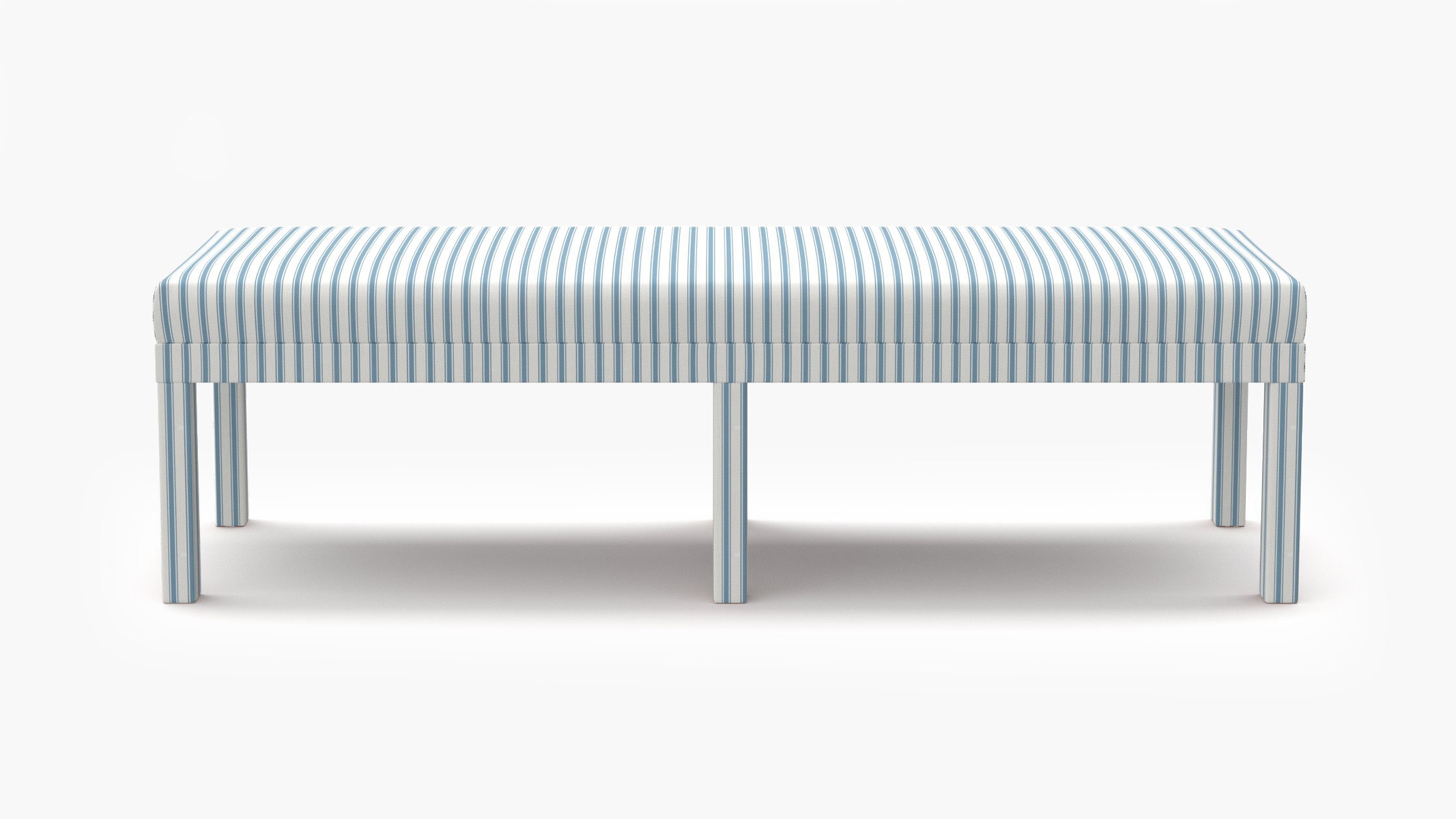 Parsons Bench, Cornflower Classic Ticking Stripe - Image 0