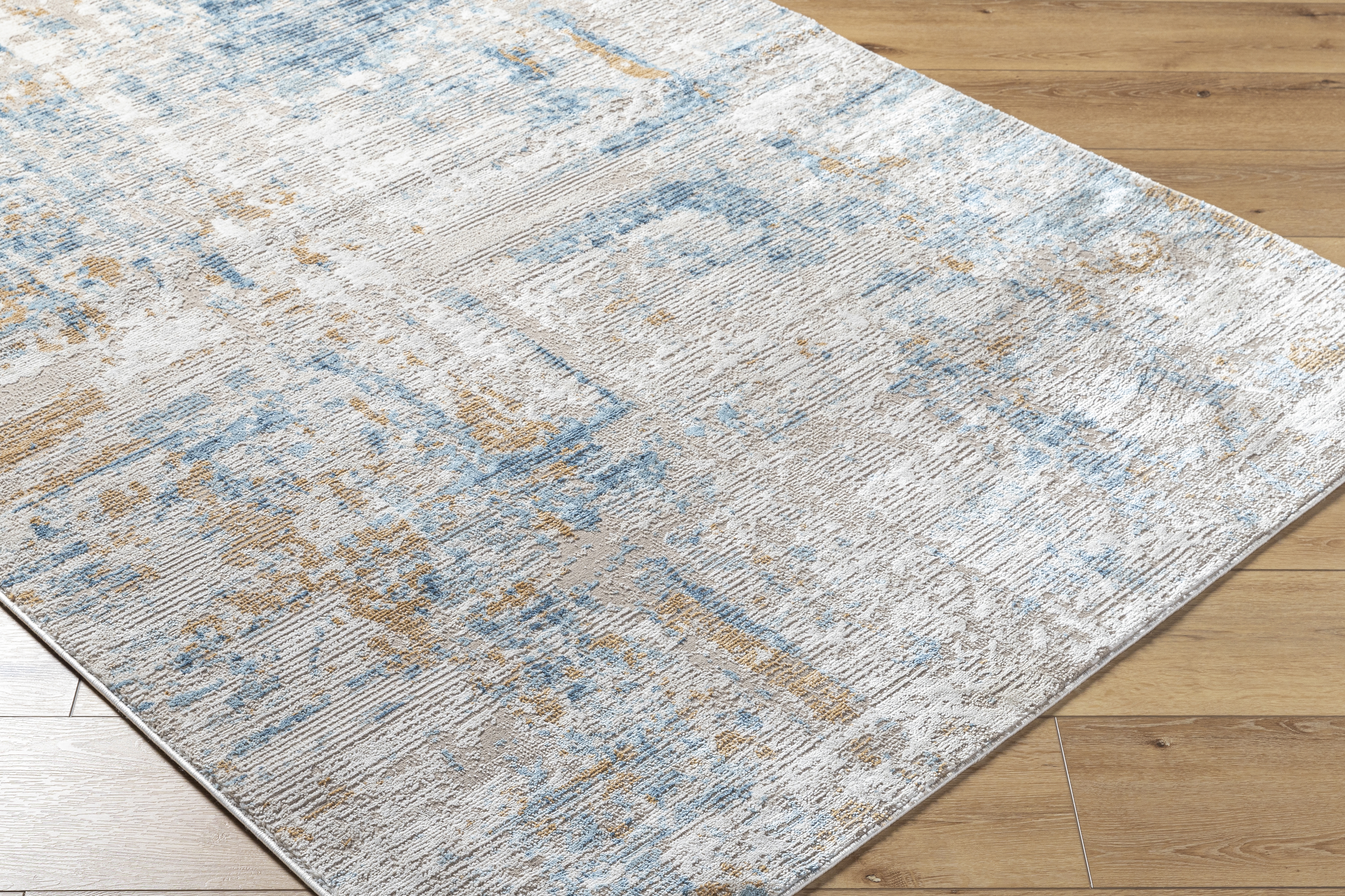 Allegro Beige Indoor 9'2" x 12' Machine Woven Rug - Image 5
