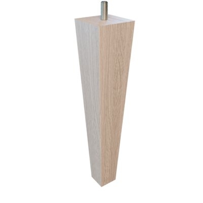 6" Square Tapered White Oak Leg With Clear Finish (Pack Of 4) - Image 0