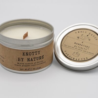 Knotty By Nature Soy Candle - Image 0