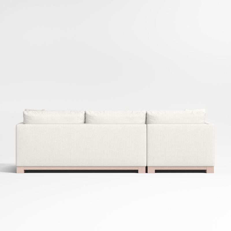 Gather Deep Wood Base 2-Piece Chaise Sectional Sofa - Image 10