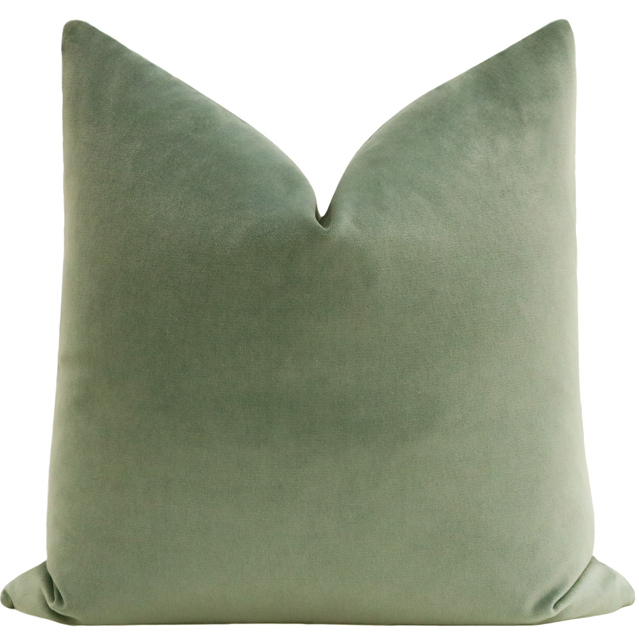 SOCIETY VELVET // EUCALYPTUS - 20” X 26” STANDARD SHAM / Knife Edge - Image 0