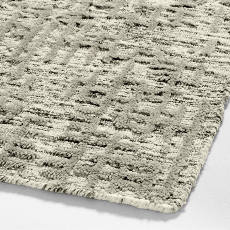 Montauban Wool Blend Handwoven Grey Area Rug 12'x15' - Image 1