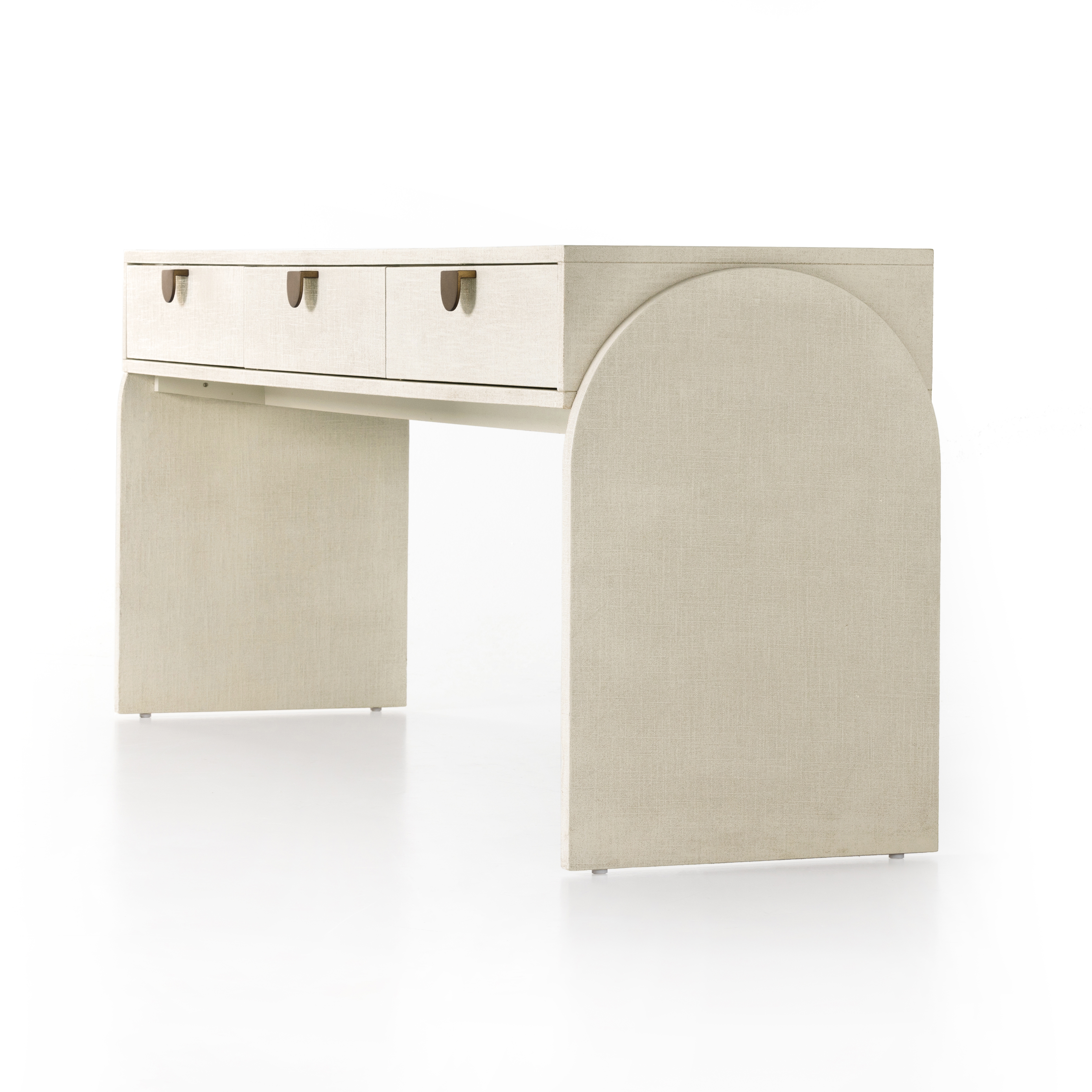 Cressida Console Table-Ivory Painted Ln - Image 2