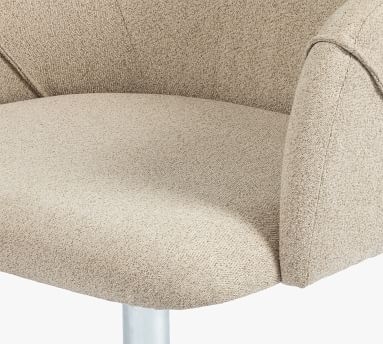 Colusa Upholstered Swivel Desk Chair, Fedora Oatmeal - Image 2