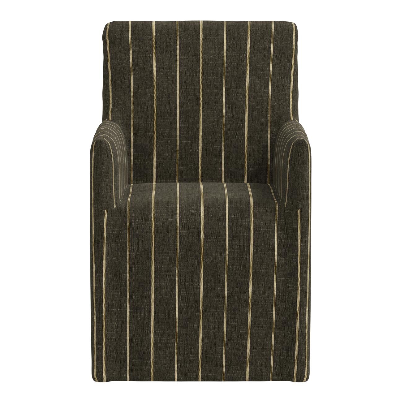 Sadie Slipcover Arm Dining Chair - Image 1