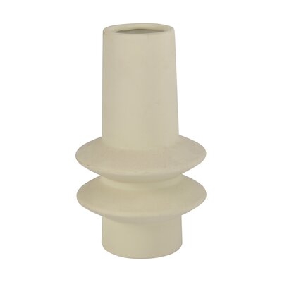 Cream 8.5" Ceramic Table Vase - Image 0