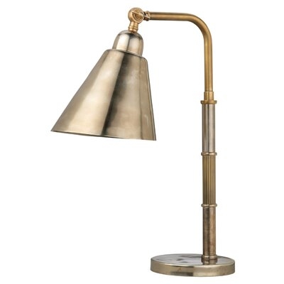 Salguero 24" Antique Brass Desk Lamp - Image 0