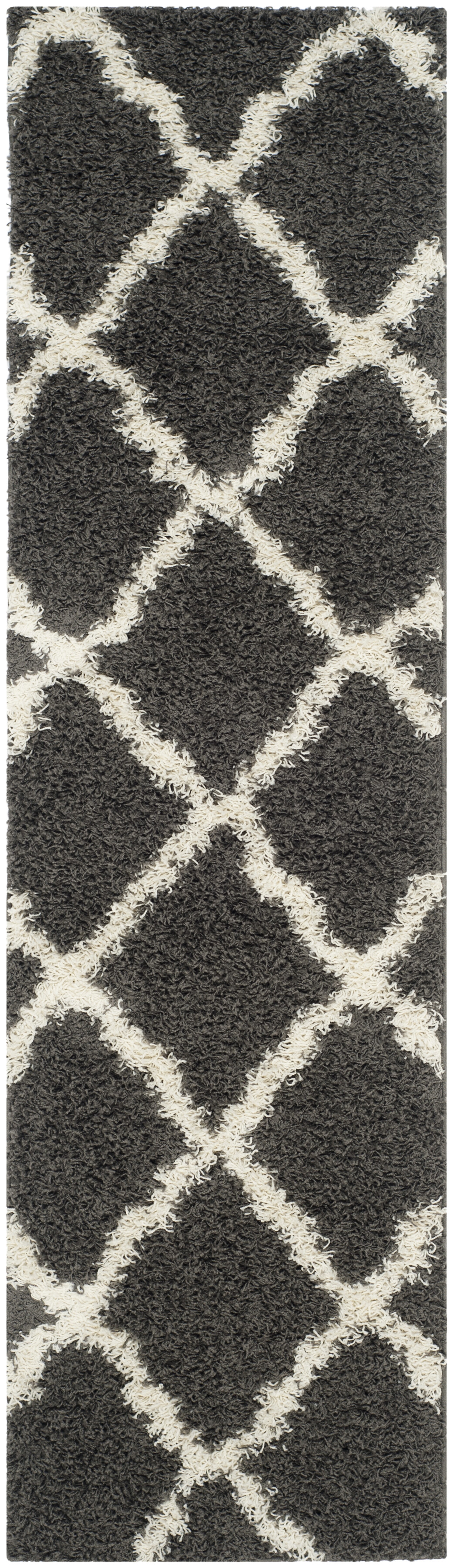 Arlo Home Woven Area Rug, SGD257A, Dark Grey/Ivory,  2' 3" X 10' - Image 0