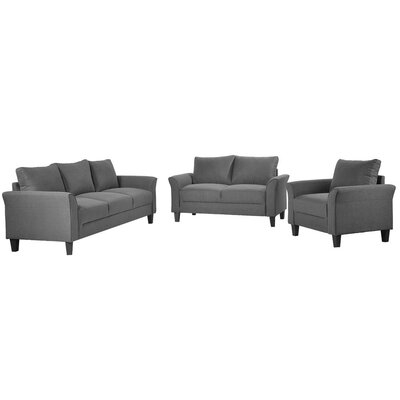Polyester-Blend 3 Pieces Sofa Set, Living Room Set - Image 0