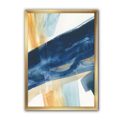 'Indigo Panel I' Picture Frame Print on Canvas - Image 0
