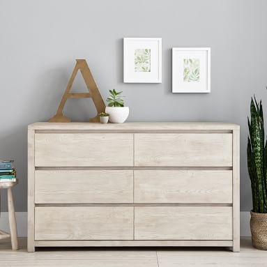 Costa 6-Drawer Wide Dresser, Simply White - Image 5