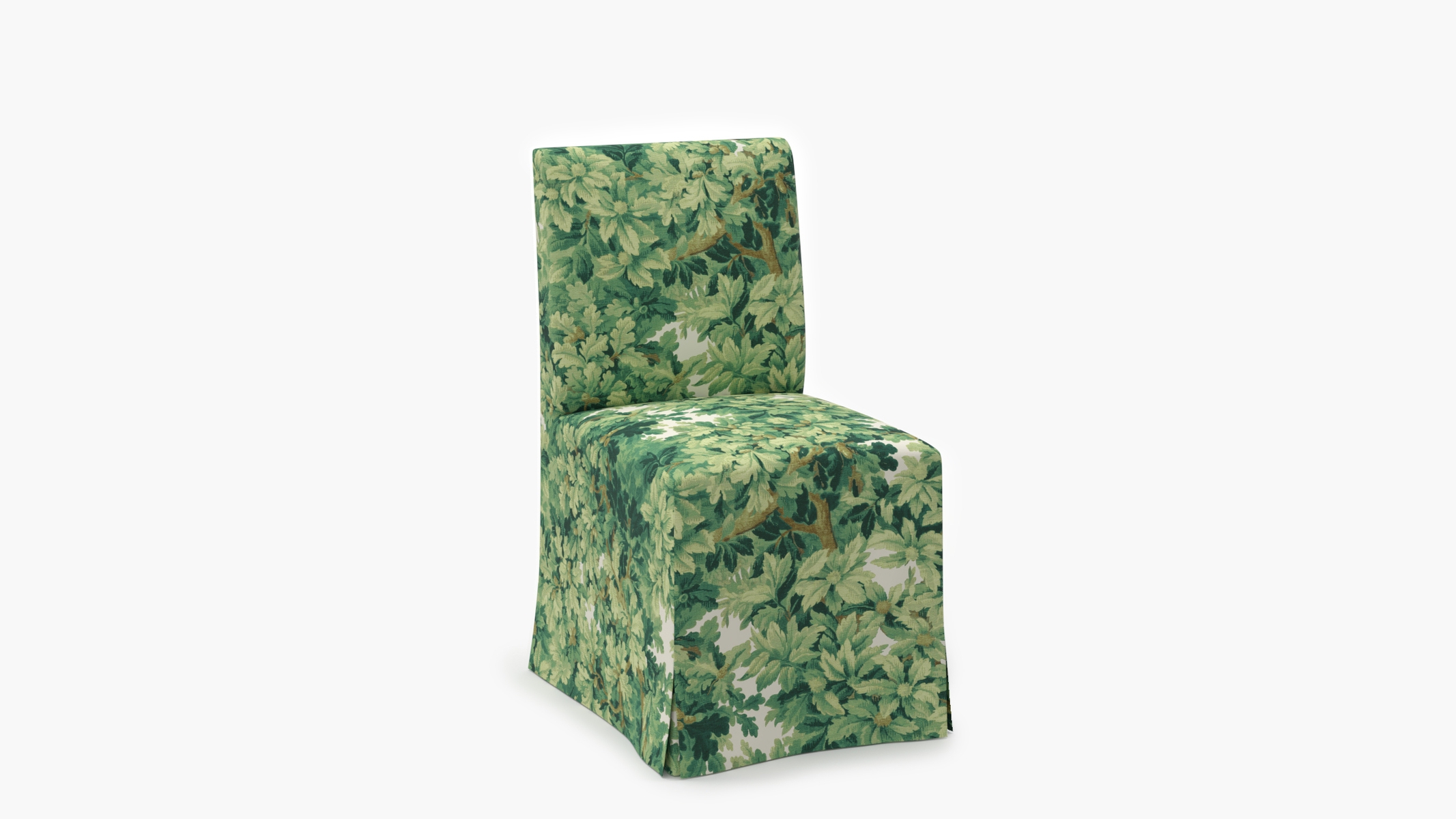 Slipcovered Signature Dining Chair, Verdure Bois De Chene - Image 1